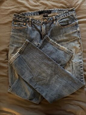 Calvin Klein Straight-Leg Men's Denim Jeans in Faded Blue